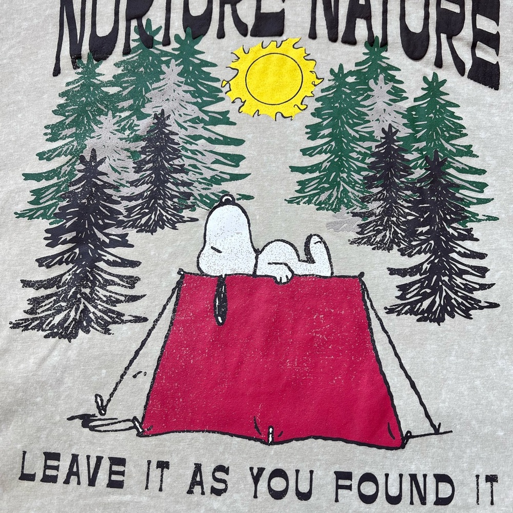 PEANUTS Hybrid Apparel Gray Graphic Tee - Picture 5 of 5